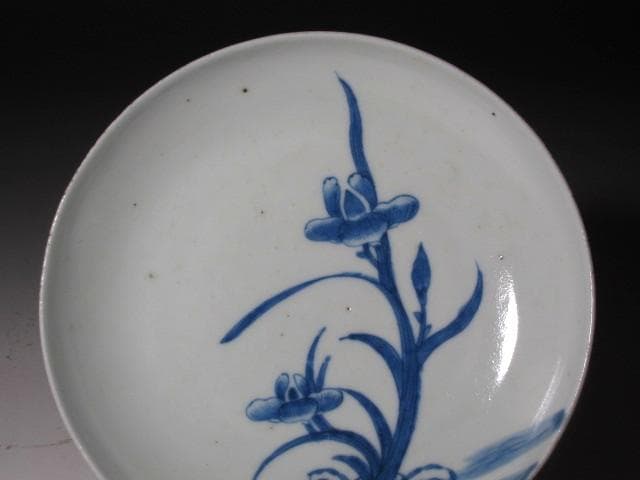 ★　六代　今右衛門　菖蒲絵皿　十三代今右衛門極めがございます★x437