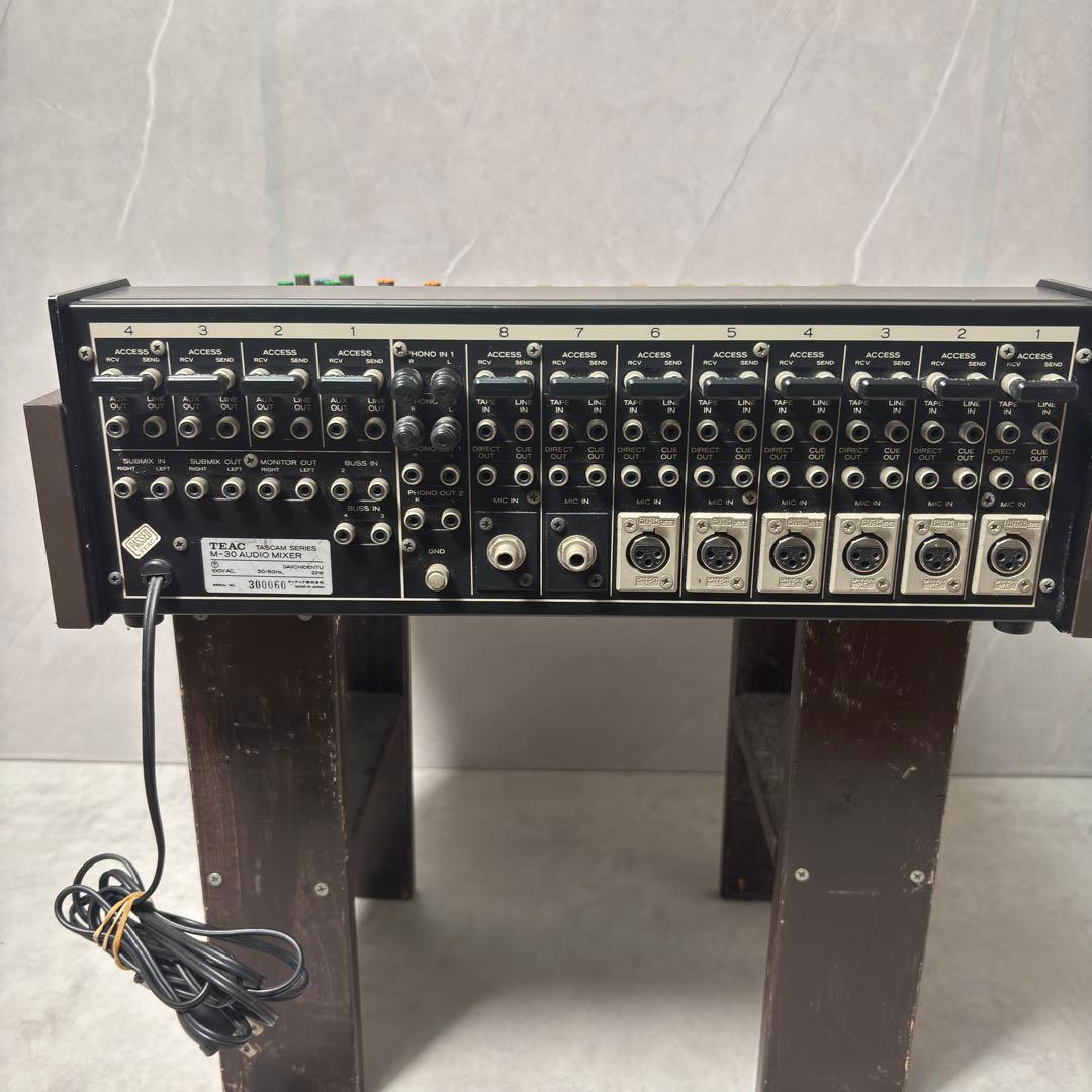 【希少・動作品】TEAC テアック ミキサー M-30現状品 昭和レトロ