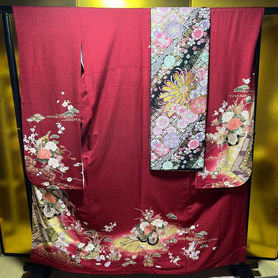 ☆年末特別お値引き☆☆振袖　帯　セット売り　成人式　正絹