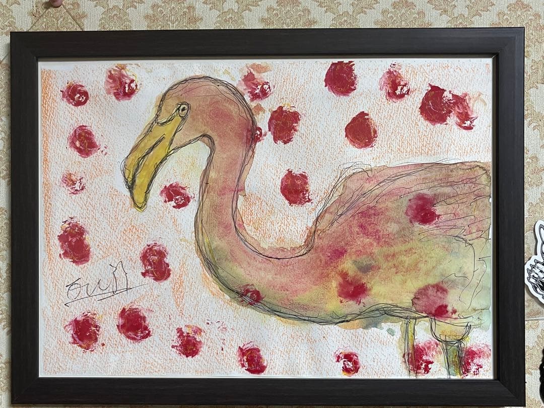 愛すに溢れたフラミンゴ