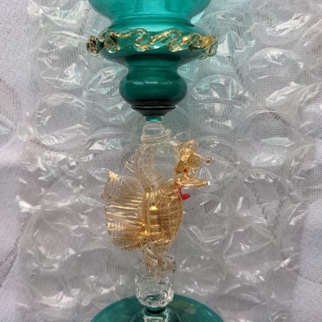 希少ヴィンテージ品　ベネツィアグラス　タツノオトシゴ　未使用品