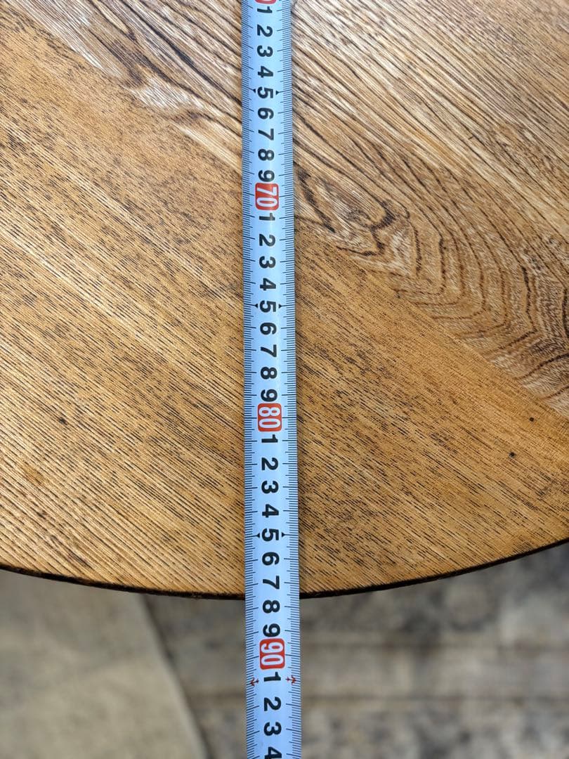 昭和アンティーク　木製ちゃぶ台　丸テーブル　折りたたみ　レトロ