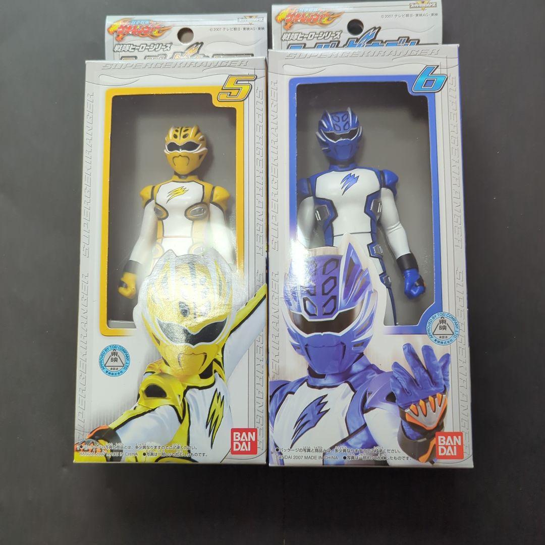 【未開封.未使用】ゲキレンジャー　ソフビセット