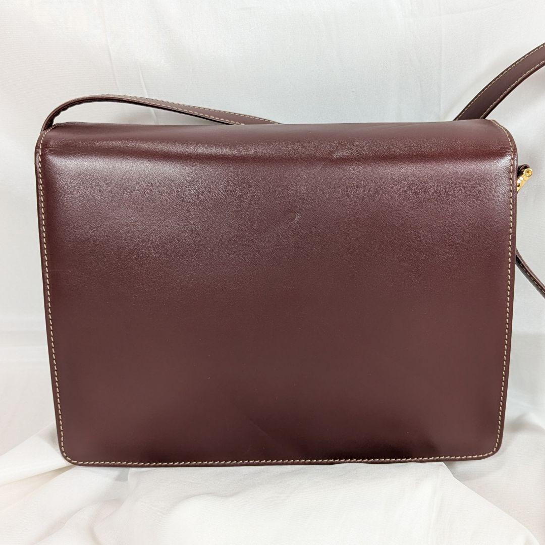 【極美品】 カルティエ　マストラ ショルダーバッグ 三角フラップ カード保存袋付
