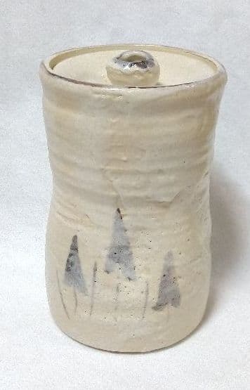 茶道具 志野 細水指 水指 赤津焼 麒麟窯 竹川造