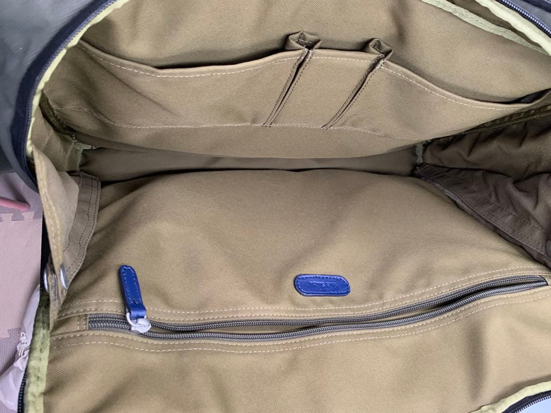 ポールスミス 2WAY ビジネスバッグ カーキ ナイロン レザー A4収納可