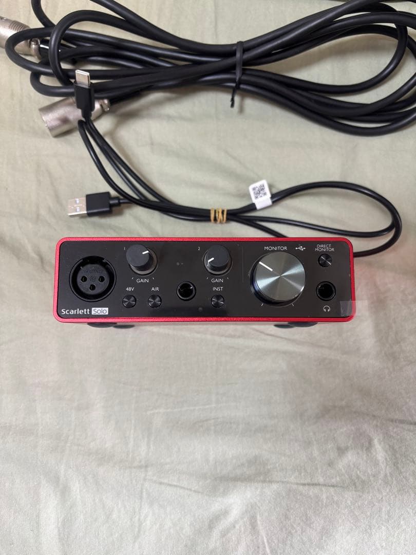 Focusrite 2イン2アウト 24bit/192kHz (3rd Gen)