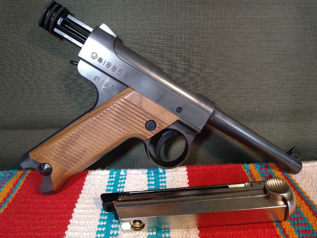 ほぼ未使用！マルシン　南部十四年式　エクセレントHW木グリ！ボルトストップ！