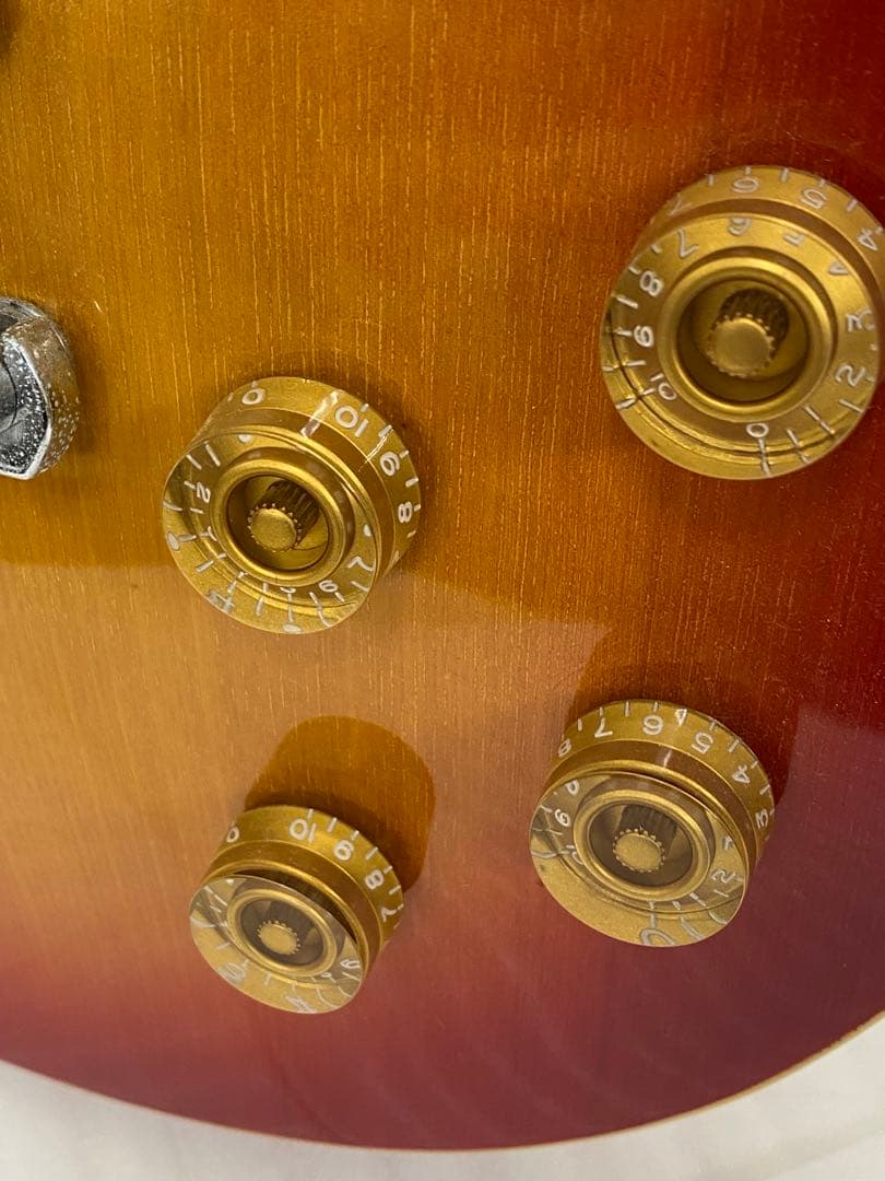 3-1759 Tomson/エレキギター/レスポールタイプ/赤茶色系