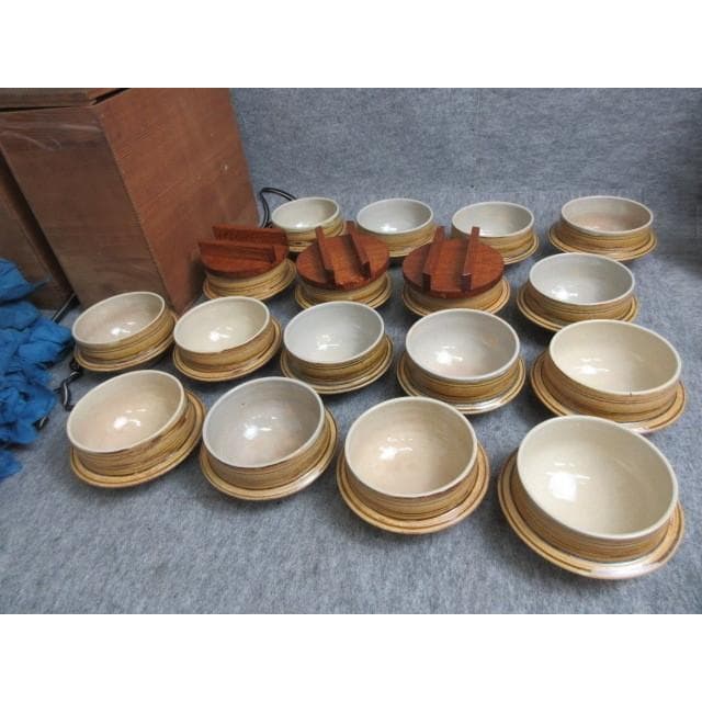伊良保土鍋17個平安象彦銘箱入り [B28106]
