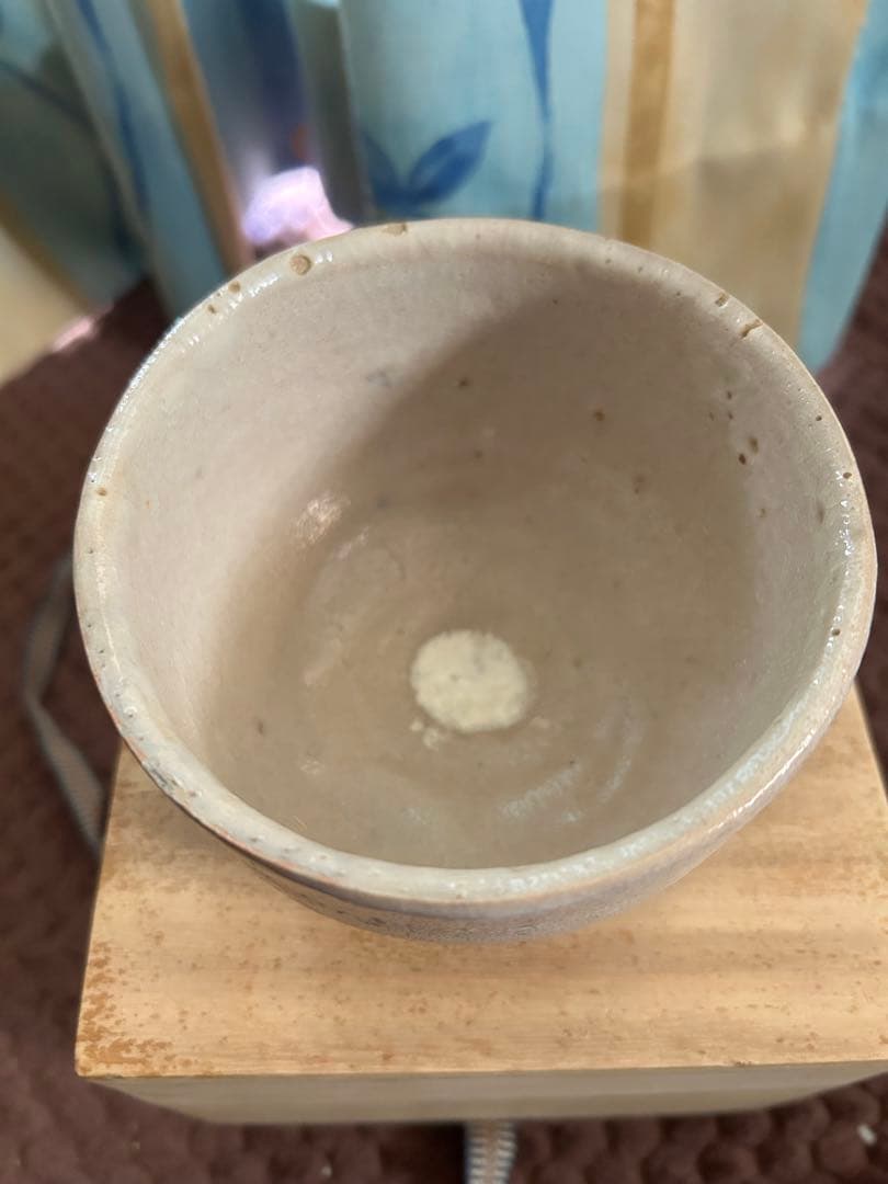 志野茶碗　抹茶茶碗　茶道具　ト（加藤唐九郎？）在銘