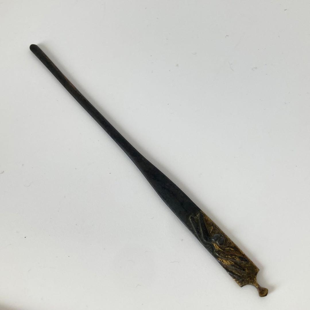 121804 アンティーク金工　刀剣　勝ち虫　蜻蛉　かんざし