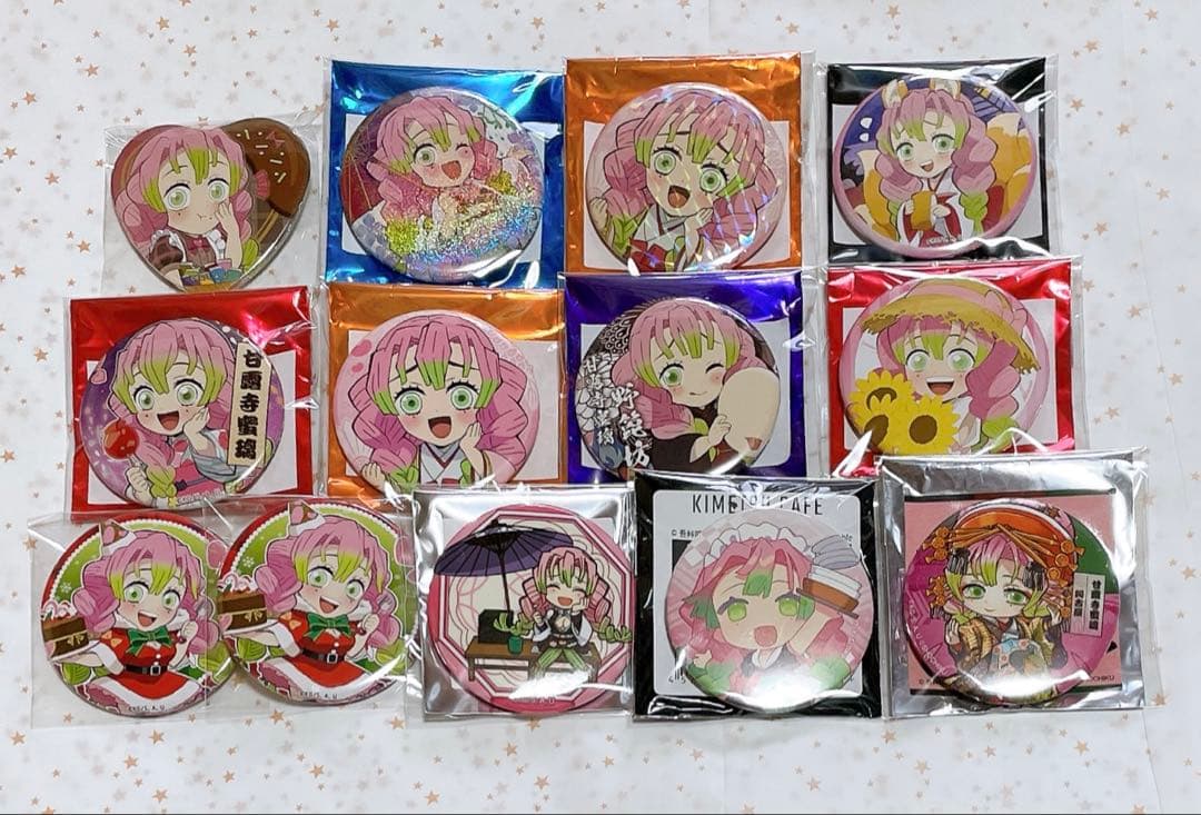鬼滅の刃 甘露寺蜜璃 缶バッジ まとめ売り