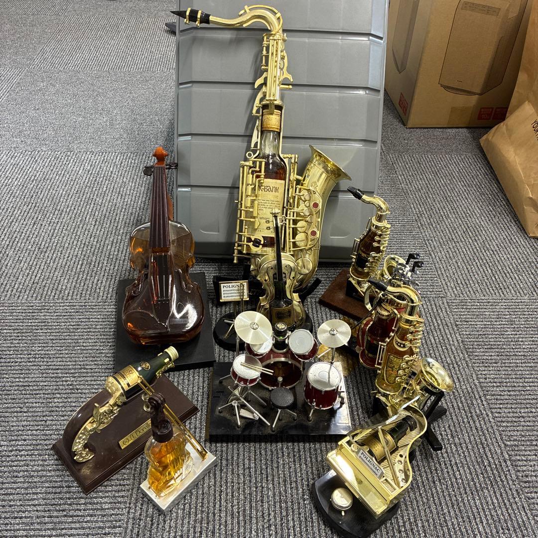 洋酒の小瓶入り　楽器型オブジェ コレクションセット