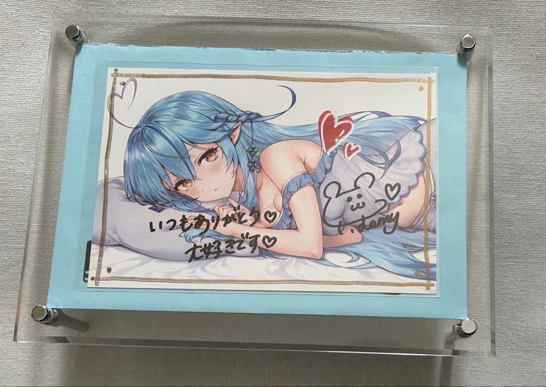 雪花ラミィ 誕生日記念ボイス2020 直筆サイン入りポストカード