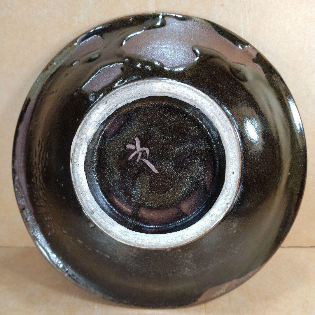 【本物保証】金城次郎 壷屋焼 魚紋皿 共箱 栞 人間国宝 壺屋焼 希少作品