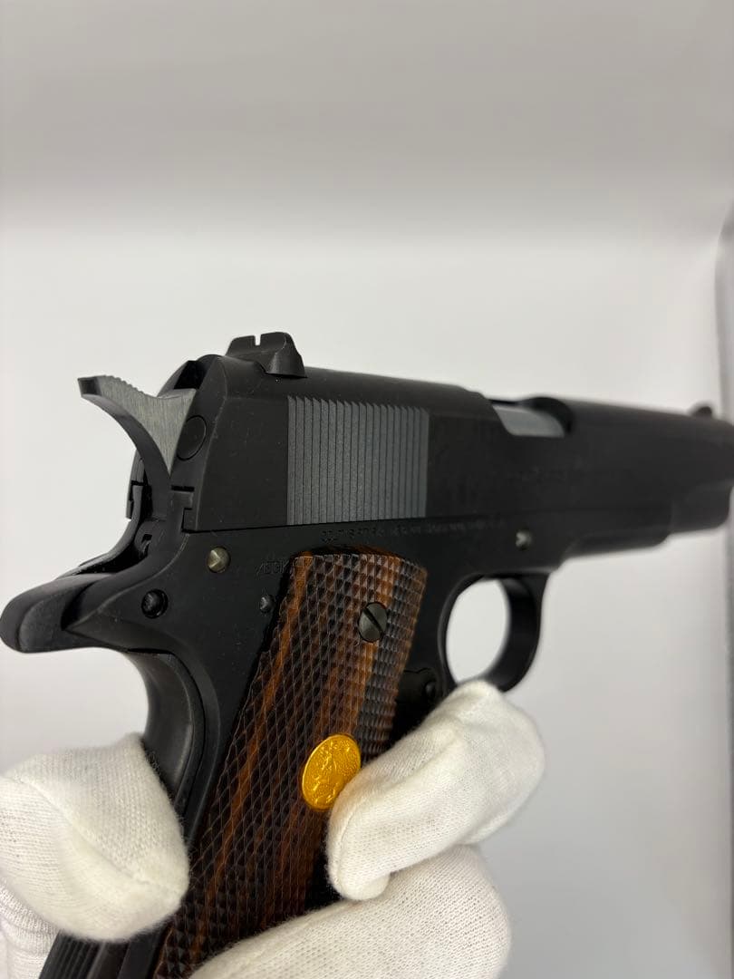 WA コルト MKIVシリーズ70 リアルスチール Ver. 木製スタンド