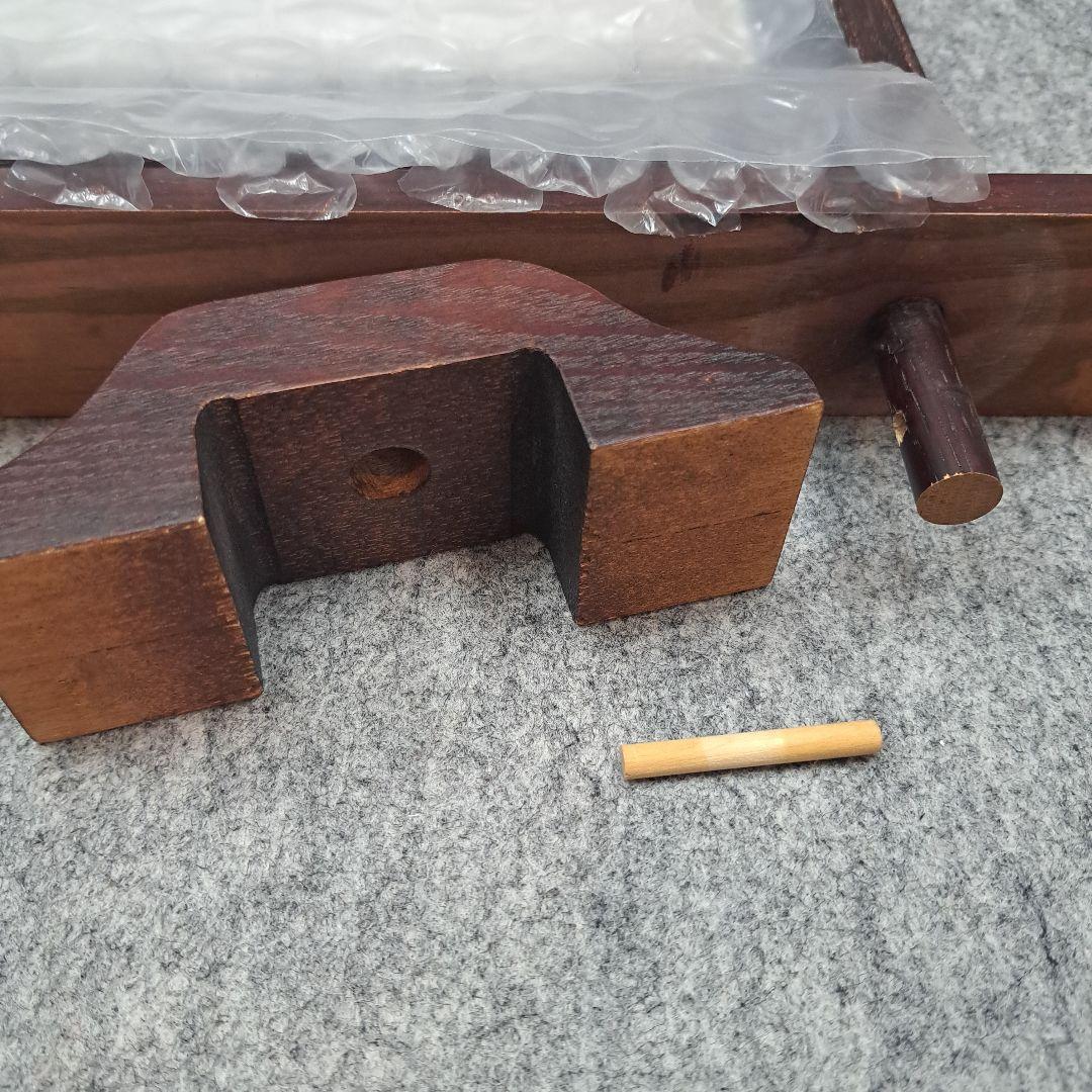 帯用額縁　木製スタンド式　ダークブラウン