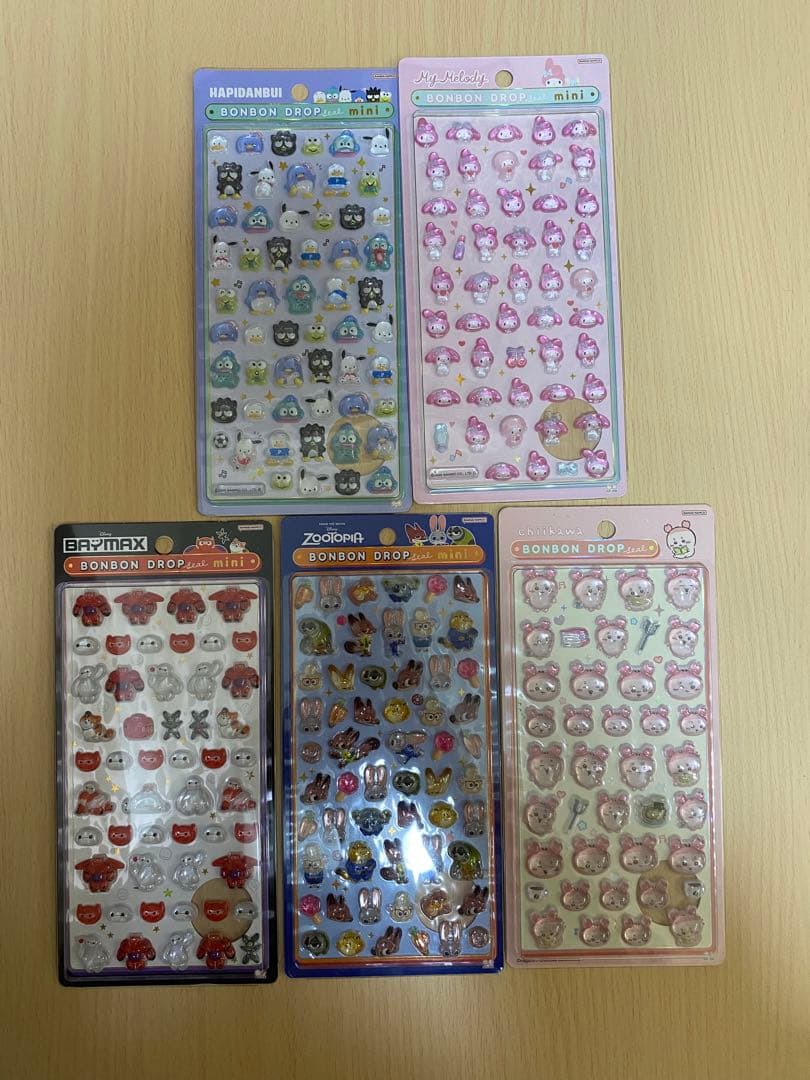 ボンボンドロップシール 5パックセット