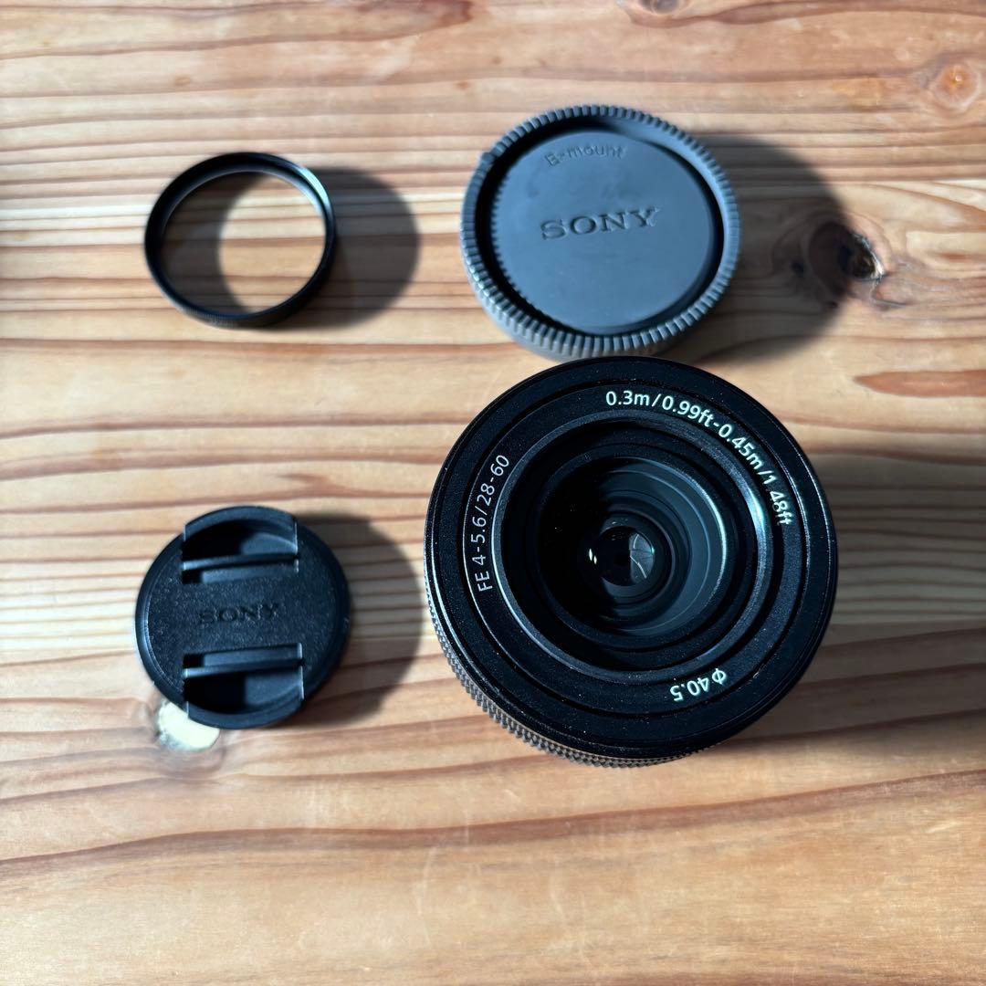 SONY FE 28-60mm F4-5.6（SEL2860）　フィルター付き