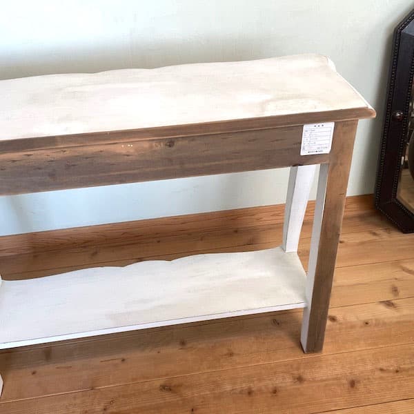 フレンチシャビィ　アンティーク調　コンソールテーブル　起立木工　アールヌーボー