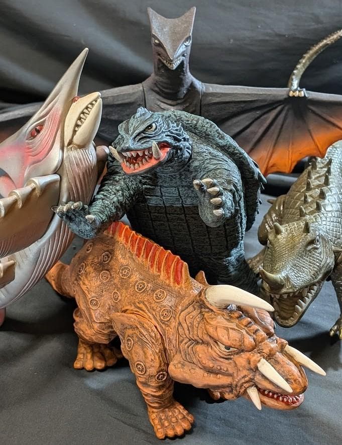 昭和ガメラ＆対戦怪獣（エクスプラス）ソフビフィギュア５体セット