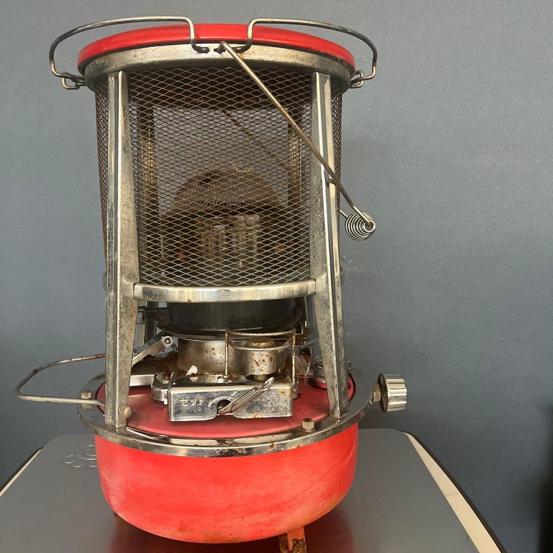 石油ストーブ ＫＳＰー１ 赤フジカ　昭和レトロ　（動作未確認）現状品
