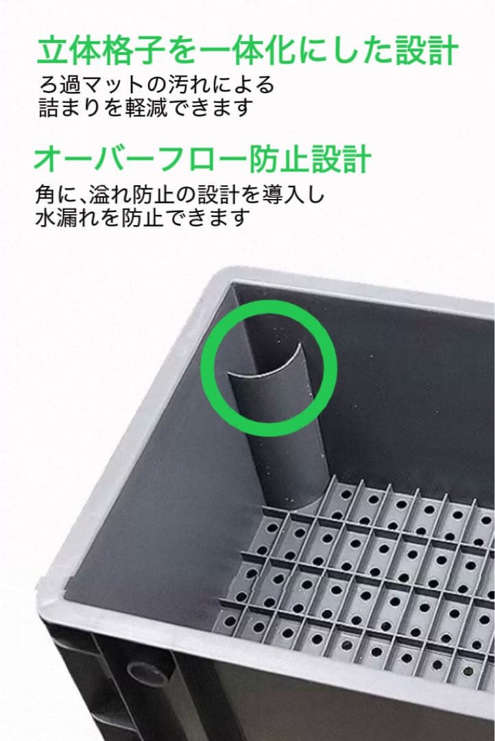 三段式万能濾過装置、濾過層濾過飼育 濾過装置、外部フィルター