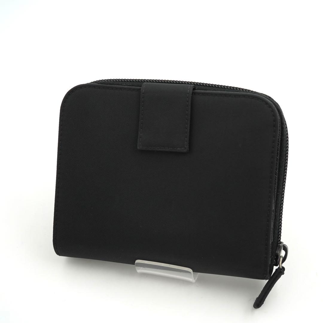 ✨新品未使用・箱保証書付き✨　PRADA ミニ財布　三角プレート　ナイロン