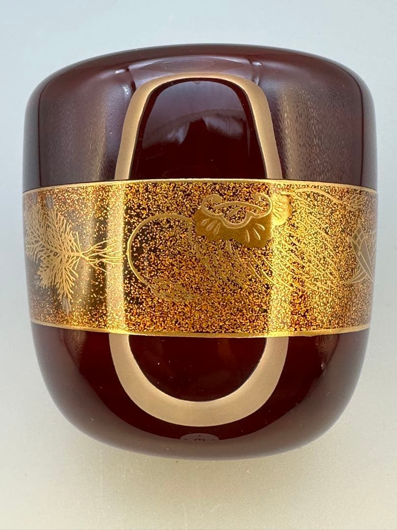 茶道具　棗　大家芳男　宝尽蒔絵