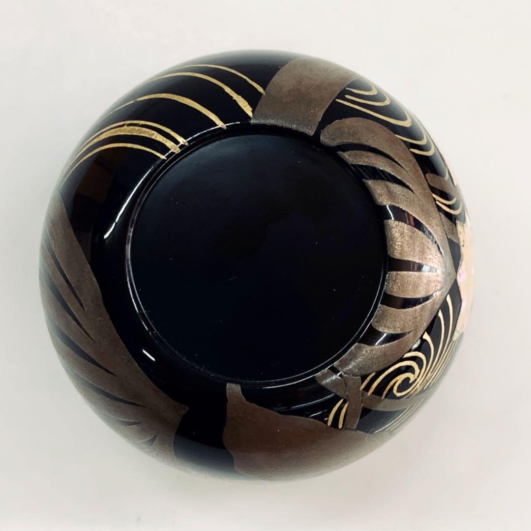 【中棗　水葵　蒔絵】田中宗凌　共箱