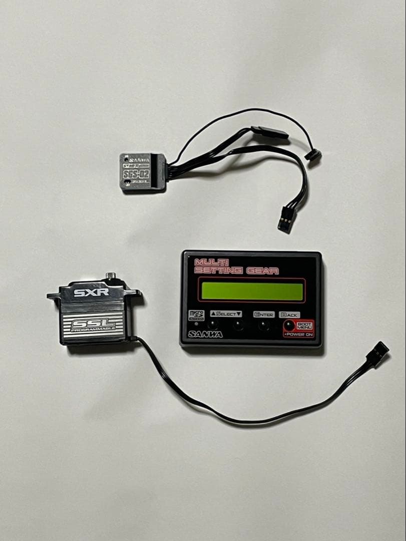サンワ　PGS-CX2サーボ、SGS-2ジャイロ、マルチセッティングギア