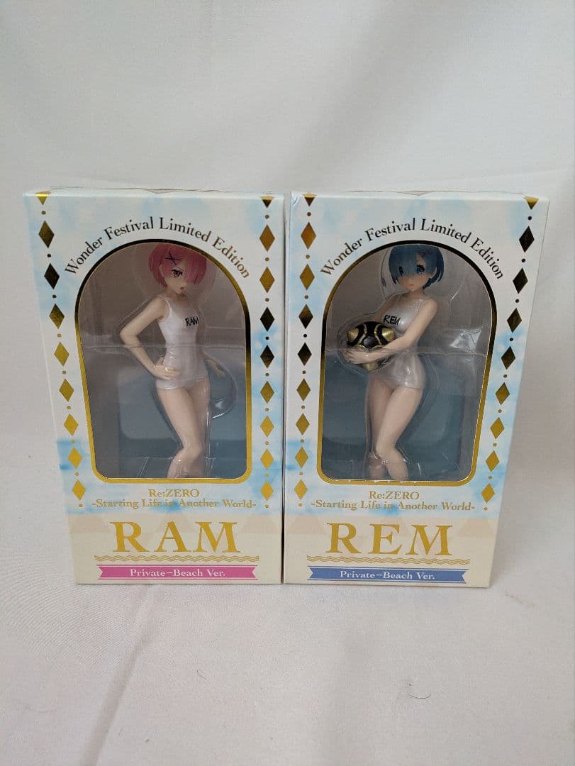 美少女フィギュア　リゼロ　WF限定　レム&ラムPrivateBeach ver.