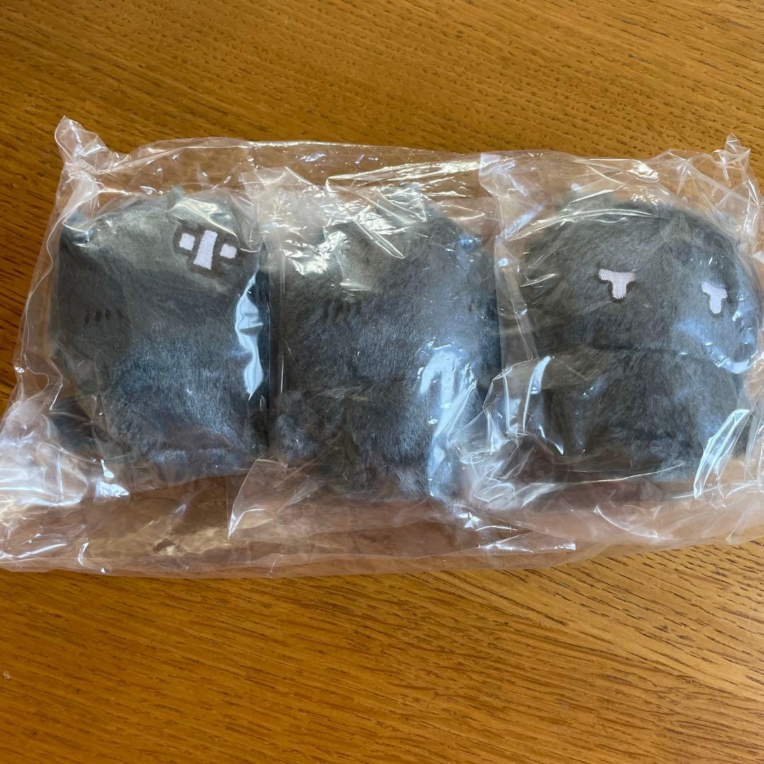 【新品・未開封】 ちいかわ グレーの子3体おてだまにもできちゃうマスコットセット