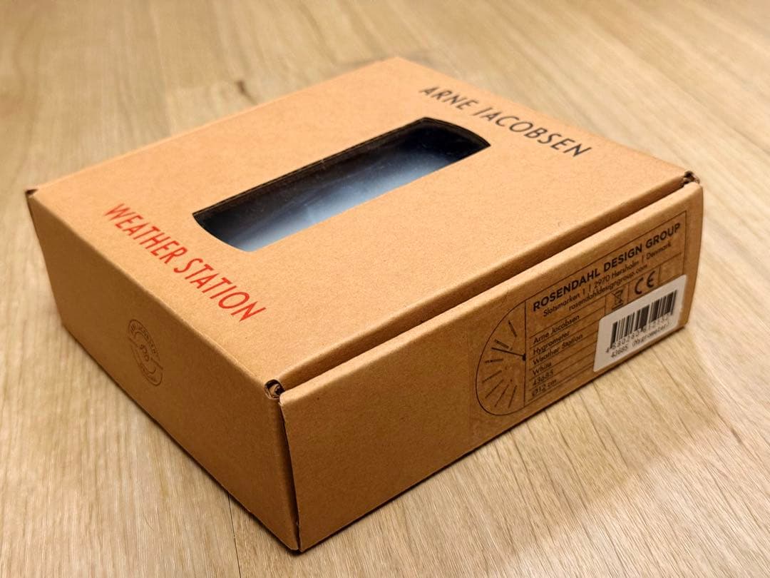 アルネ・ヤコブセン バンカーズ 12cm 壁掛け 時計 温度計 湿度計 3点