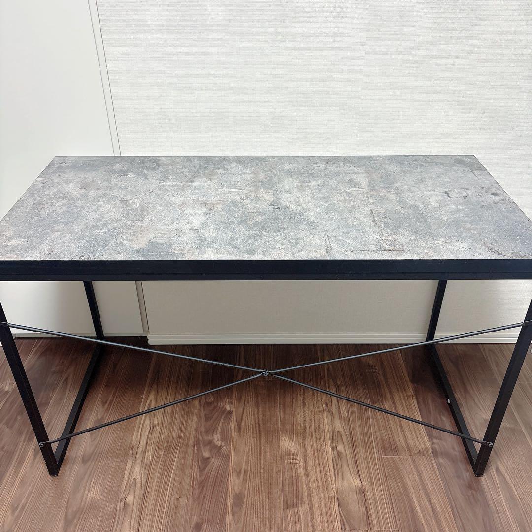 ニトリ　デスク　ステイン　SN01-120 DGY グレー