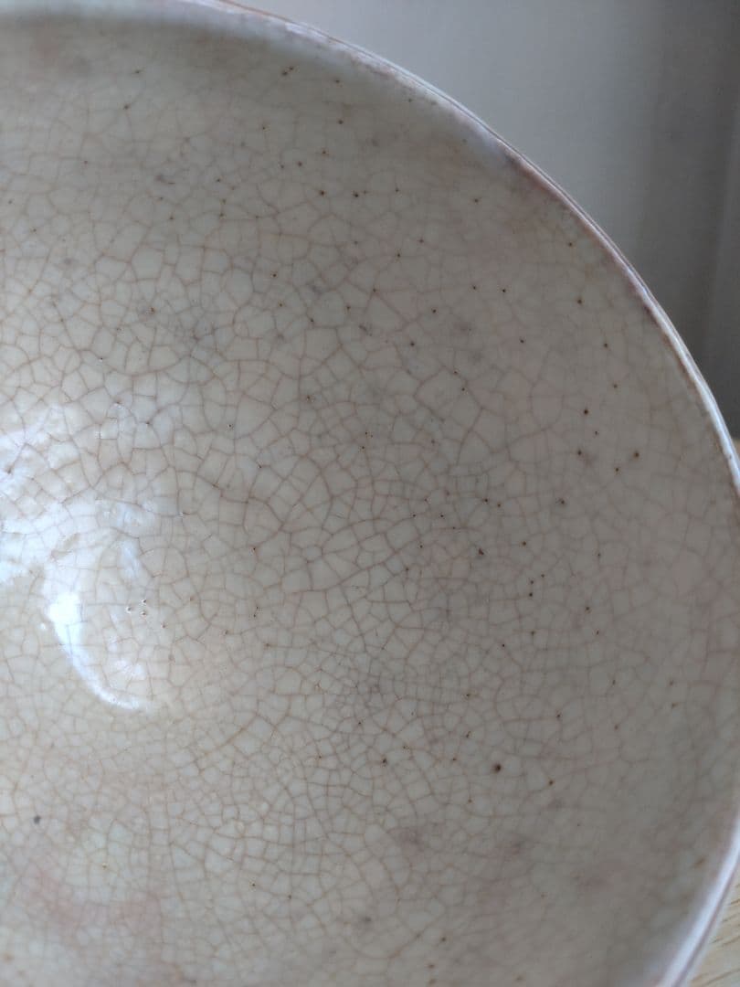 【萩焼】十二代　田原陶兵衛　貫入　茶碗　県無形文化財保持者　斗々屋　堅手　玉子手