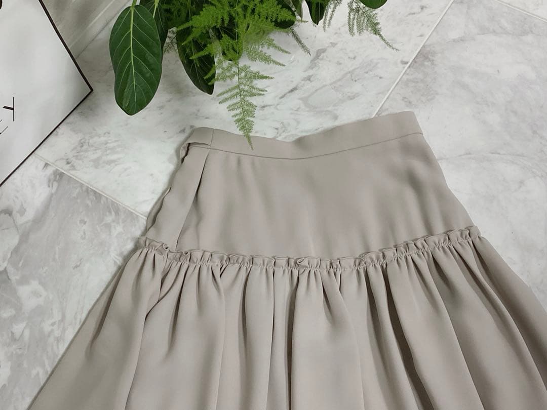 未使用★FOXEY/フォクシーギャザー切り替えスカート 38