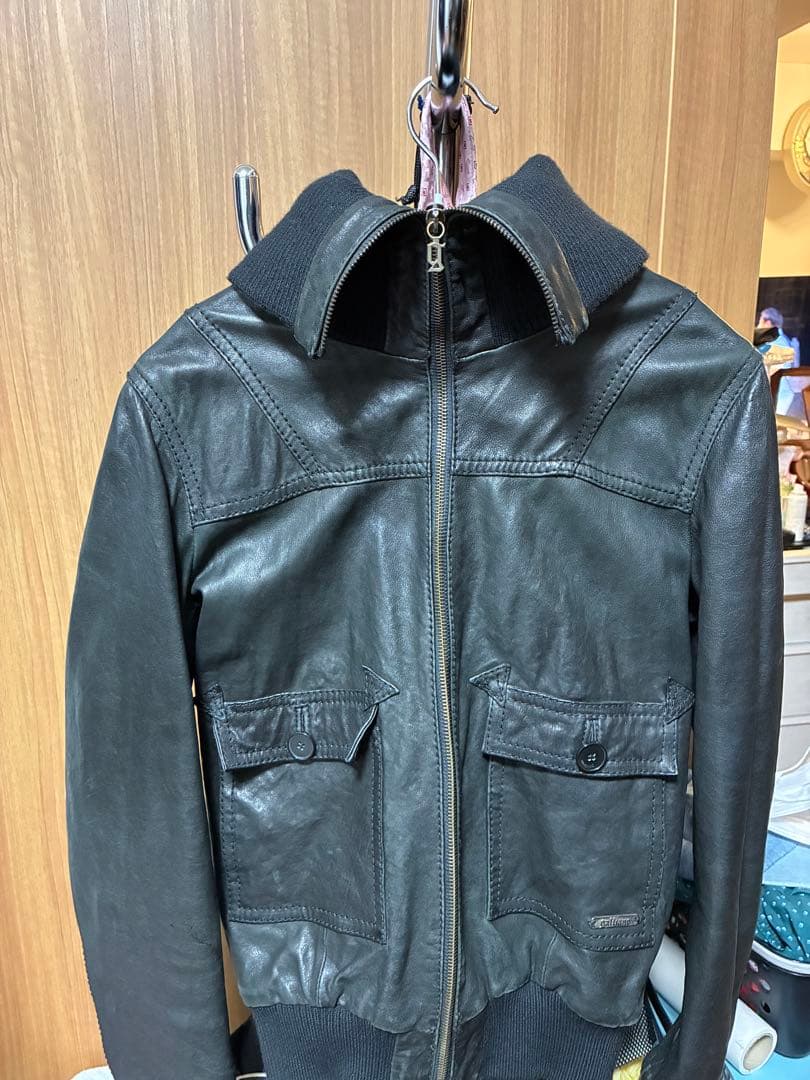 john galliano ジョンガリアーノ レザー ジャケット 正規品
