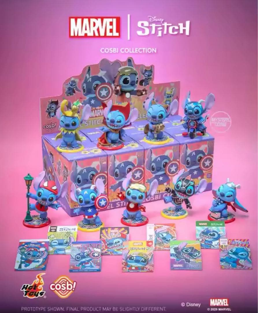 cosbi Stitch Marvel コスビマーベルスティッチ8種セット