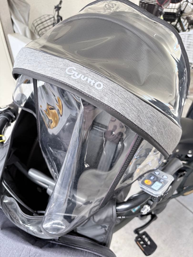 電動自転車 クルームフロントシート ギュットクルーム　レインカバーセット