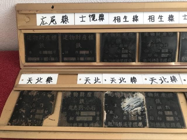 国鉄グッズ　北海道の廃線多数の建物財産表27点　激レア商品・一点物