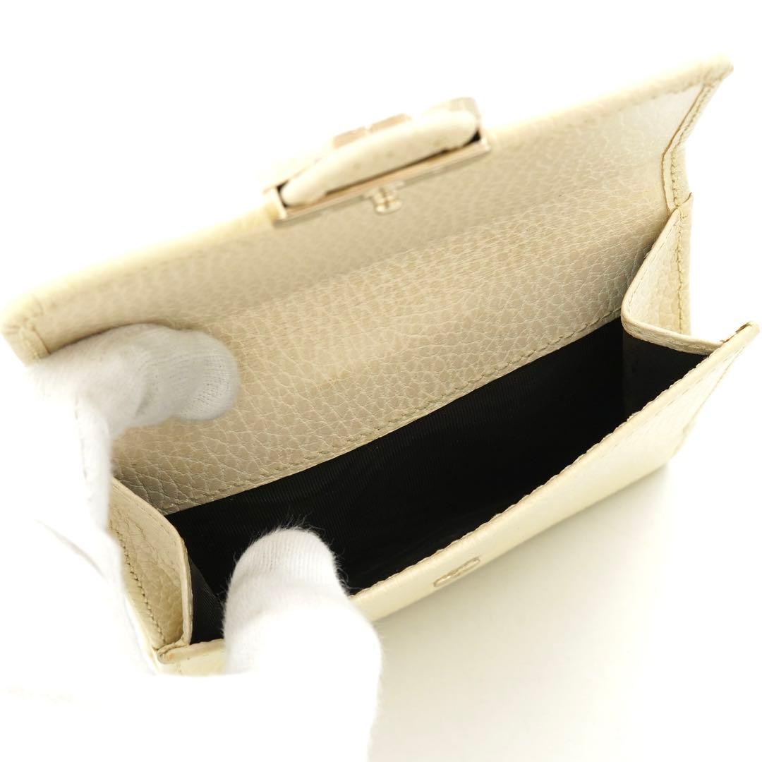 ✨未使用展示品✨　GUCCI ミニ財布　インターロッキング　GGロゴ　二つ折り