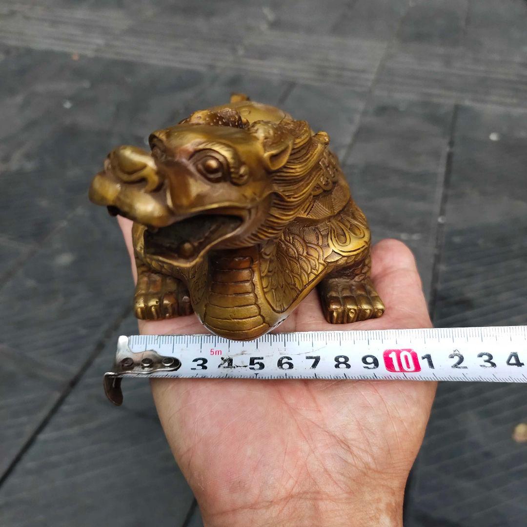 ゴシップ竜亀 装飾品 現代工芸品 美術品 置物