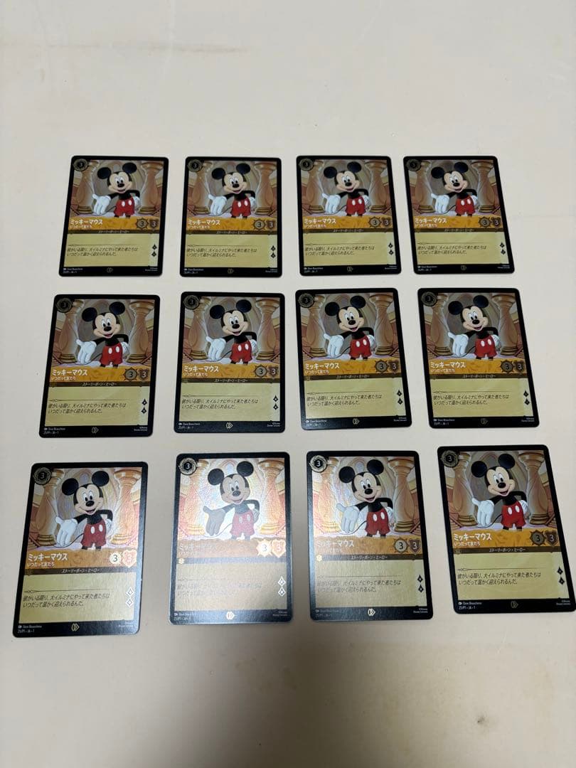 ロルカナ「ミッキーマウス」東京おもちゃショー　プロモカード 12枚セット
