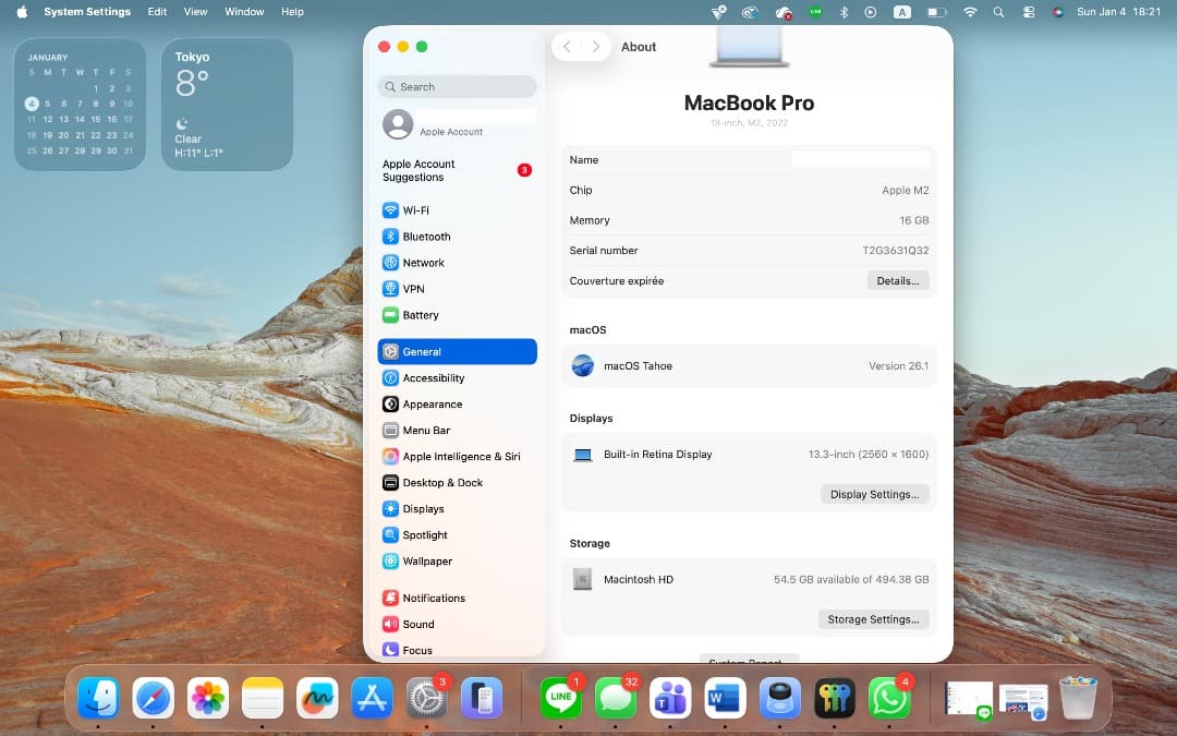 MacBook本体 Apple MacBook Pro 13 M2 2022 A2338