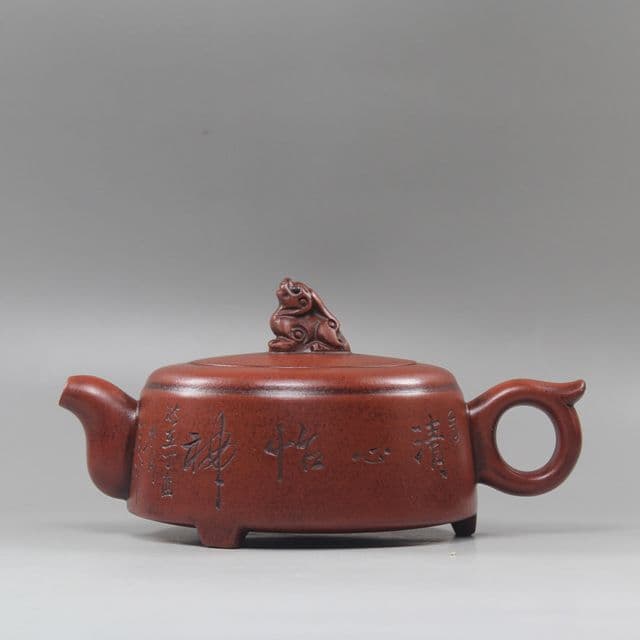 三本足獅壺  煎茶道具 中国古美術 紫砂壺・紫泥急須・茶壺・茶道具
