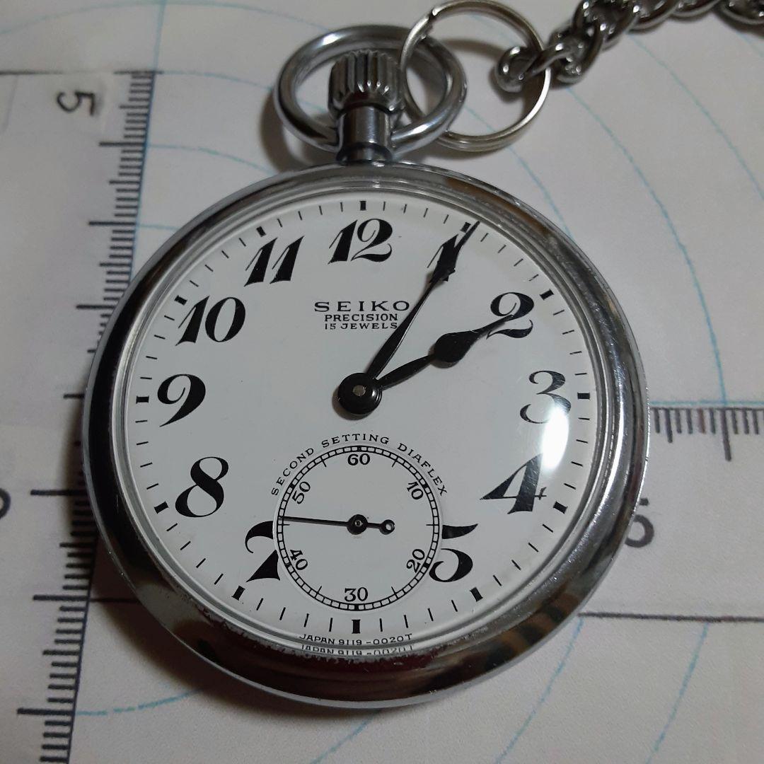19セイコーSEIKO PRECISION 懐中時計 15石 1969年稼働品