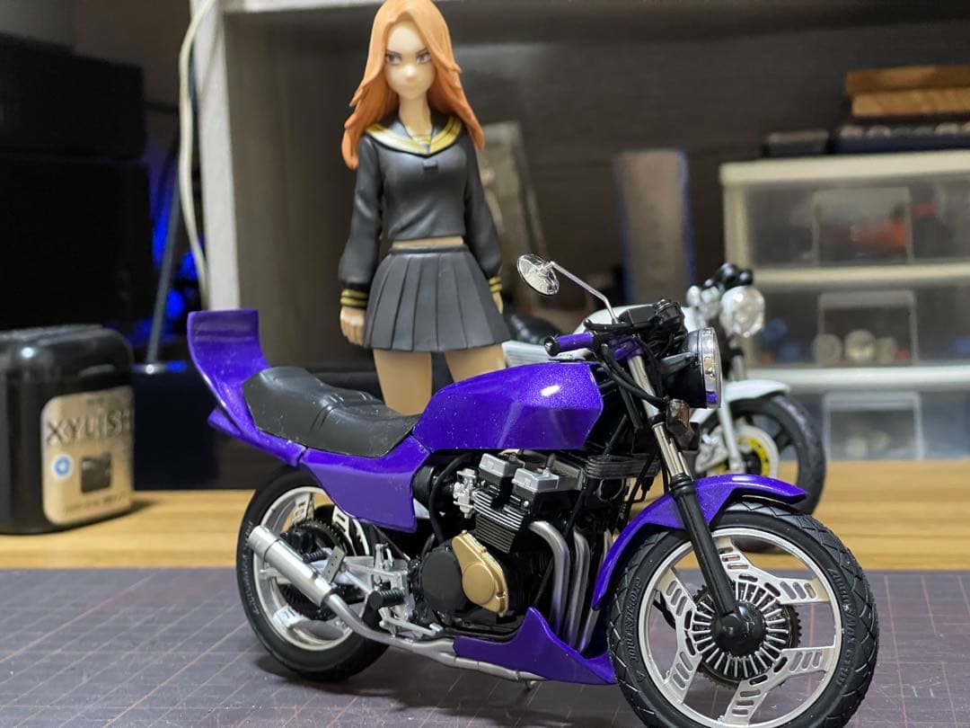 1/12 アオシマ製・CBX400F★完成ジャンク品★