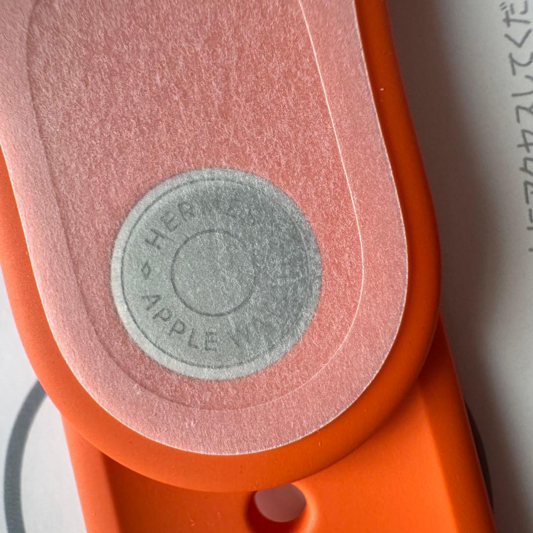 2806 未使用　Apple Watch エルメス　オレンジ　ラバー　シリコン